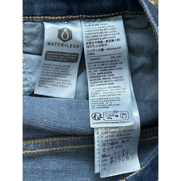 Levi's 315 Shaping Bootcut Jeans Women's Size 32 Blue Denim Stretch - Picture 3 of 7